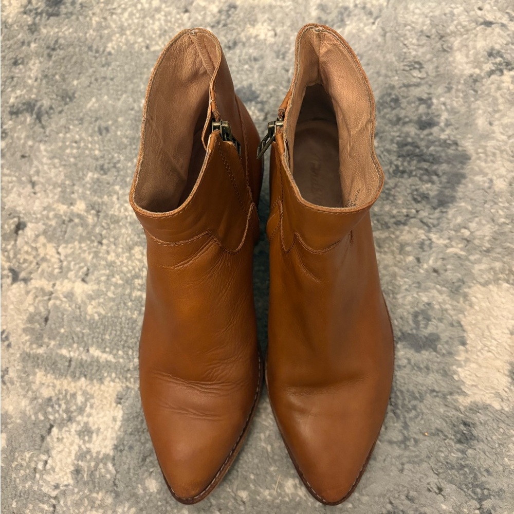 Madewell The Charley Boot in English Saddle Brown Leather, SZ 7.5 - Picture 8 of 16